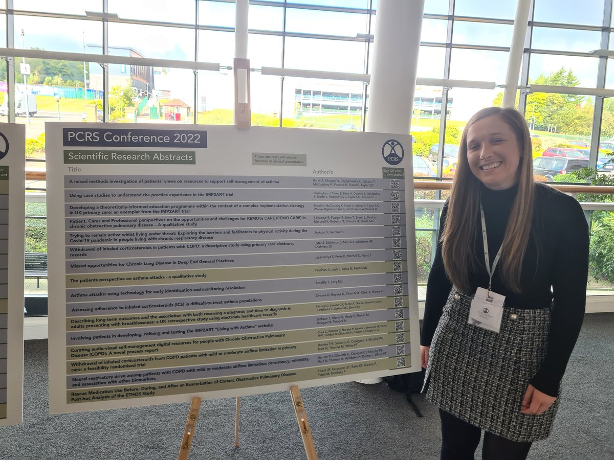 <a href="/SJJ_16/">Sarah Jackson</a> representing <a href="/UBSportExR/">UBSportExR</a>  at #PCRS22 <a href="/TheACPRC/">ACPRC</a> 
Trying to remain active whilst living under threat: Exploring the barriers and facilitators to physical activity during the COVID-19 pandemic in people living with chronic respiratory disease pcrs-uk.org/conference-abs…