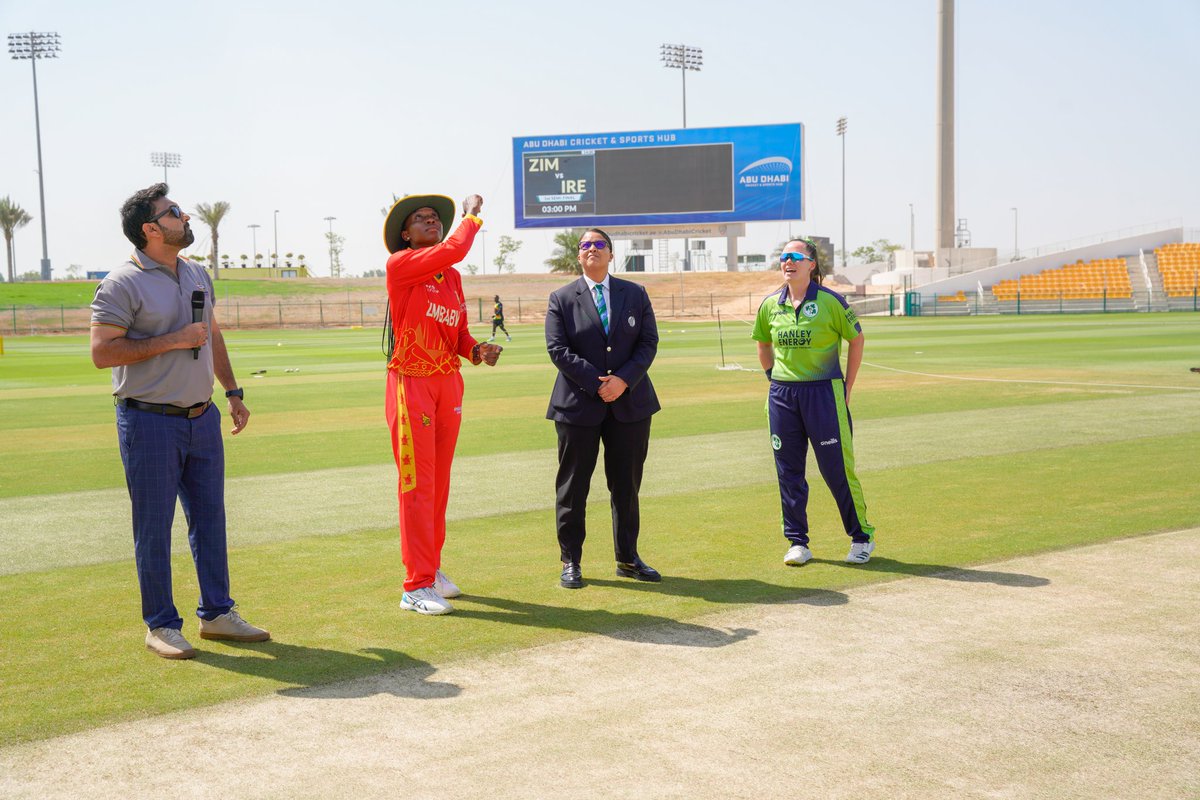 zimbabwewomen's tweet photo. #Semifinal I #Qualificationdecider
Zimbabwe captain Mary-Anne Musonda won the toss and chose to bowl.
#ZIMWvIREW | #LadyChevrons https://t.co/cuLYAdltCb