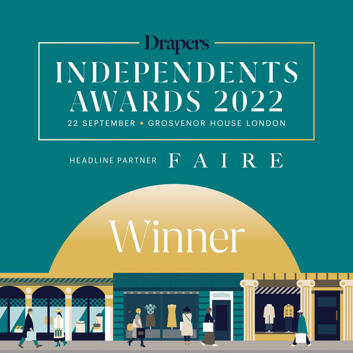 FeeGClothing's tweet photo. Feels great this morning. Thanks @Drapers for crowning us #drapersindependents Womenswear Brand of the year 2022 #feeG https://t.co/z2eU7tb0RN