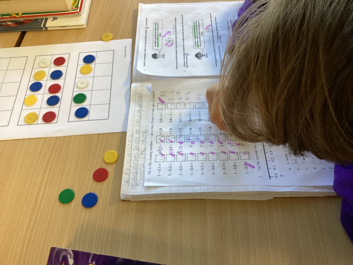 TadPrimaryAcad's tweet photo. Team Neptune using a tens frame to help correct missing number calculations : What do we subtract from 2 to equal 1.2 ? Great resilience from H who has done a great job and heโs got it!
#TadcasterMaths https://t.co/W4LFAOPVt5