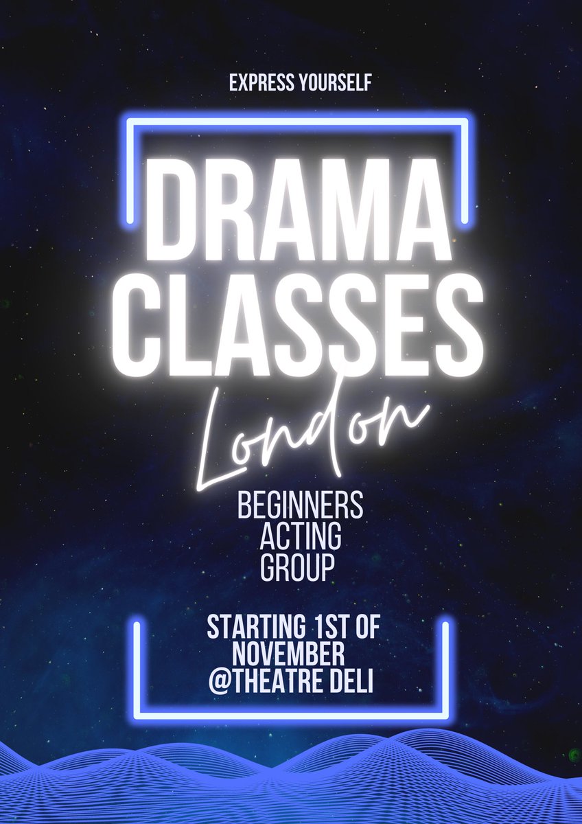 If you are interested in acting and you love theatre then join us! Beginners Group starting 01/11- 19:00-22:00 at <a href="/theatredeli/">Theatre Deli</a> in the centre of London! #dramaclasseslondon #actingclasses #theatreclasses #drama #acting  #dcl #london