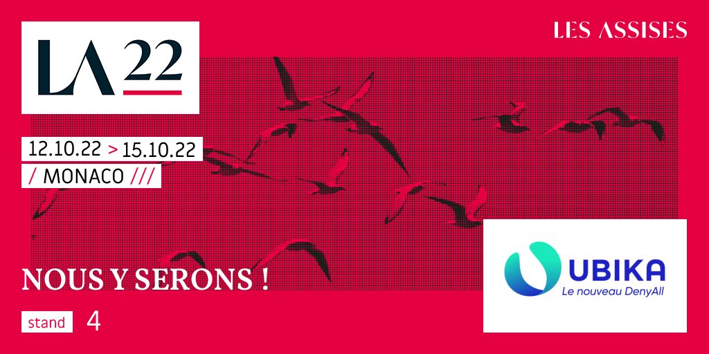L'équipe <a href="/ubikasec/">UBIKA</a> vous attend lors de la prochaine édition des Assises 2022 au stand 4 !
 🗓  Du 12 au 15 d'octobre
📍Monaco lesassisesdelacybersecurite.com/Le-Programme/L… 
𝘜𝘉𝘐𝘒𝘈 𝘭𝘦 𝘯𝘰𝘶𝘷𝘦𝘢𝘶 𝘋𝘦𝘯𝘺𝘈𝘭𝘭 
<a href="/Les_Assises/">Les Assises</a> #cybersécurité #LA22
