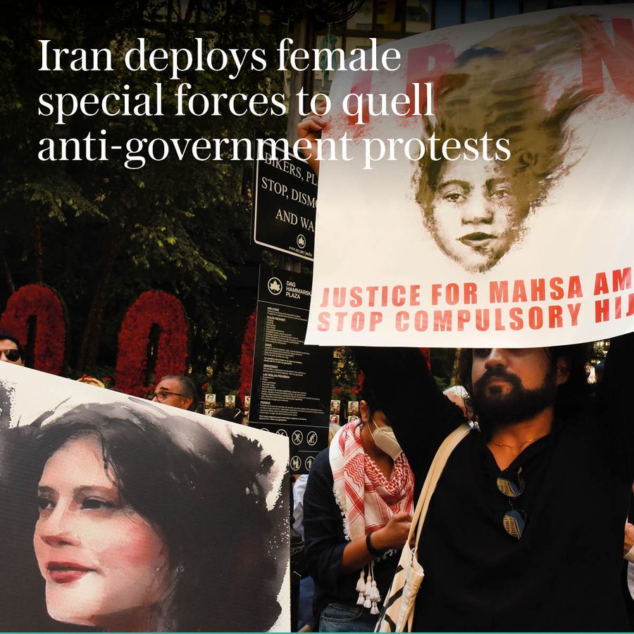 Iran deploys female special forces to quell anti-government protests