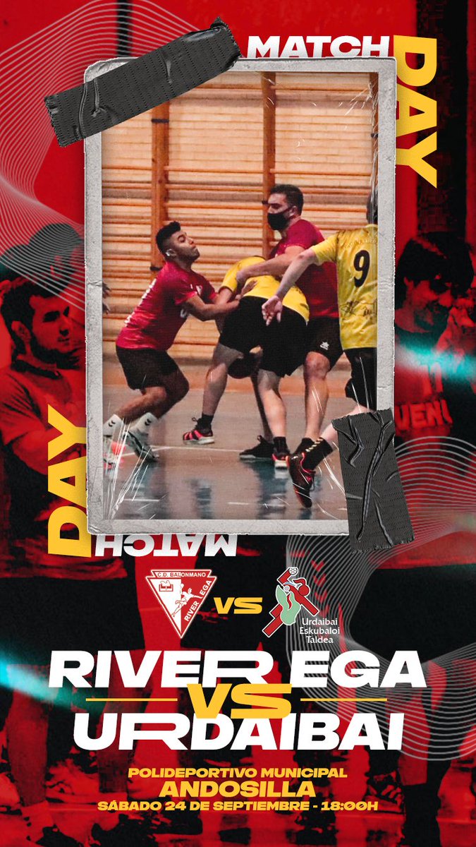 riveregabm's tweet photo. ¡Mañana vuelve el balonmano al Polideportivo Municipal de Andosilla!

Nos visitan nuestros amigos de @UrdaibaiEskubal para un amistoso previo al inicio de Liga. ¡TE ESPERAMOS!

🏟️ Andosilla
⏰ 18:00h
🆚 @UrdaibaiEskubal (amistoso)

#AupaRiver https://t.co/2P84lFz6Nn