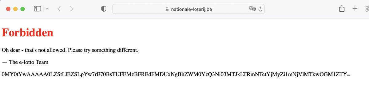 QAPerf's tweet photo. @NatLot_Belgie is er een probleem met jullie website? @NatLot_Belgique votre site web a un problème! https://t.co/AfjwpQYOgR
