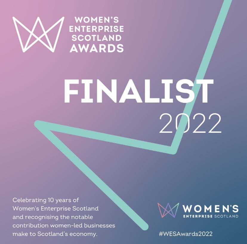 What an honor and a lovely surprise to be a finalist in the Woman’s Enterprise Scotlands Awards, Thankyou for the nomination! #socialenterprise #womenentrepreneurs <a href="/WEScotland/">Women's Enterprise Scotland</a>