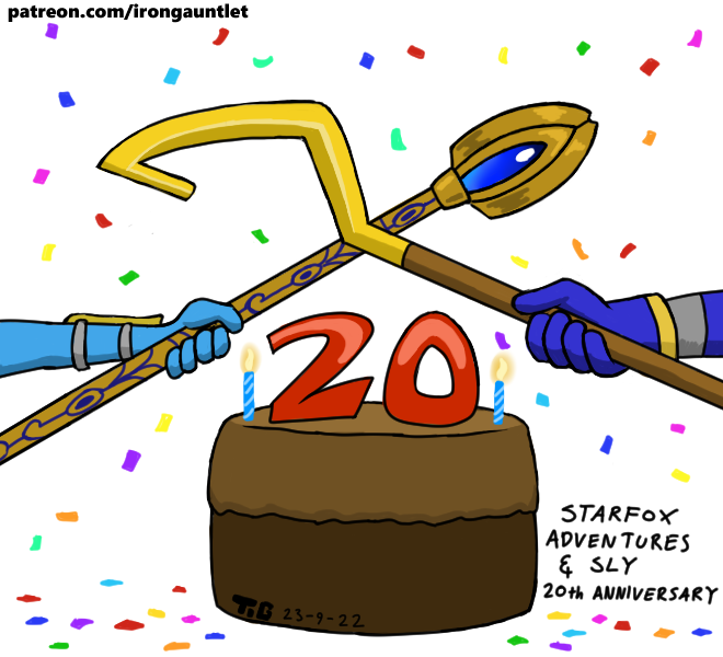 September 23rd, the 20th anniversary of both Starfox Adventures and Sly Raccoon. Let's get this party started!