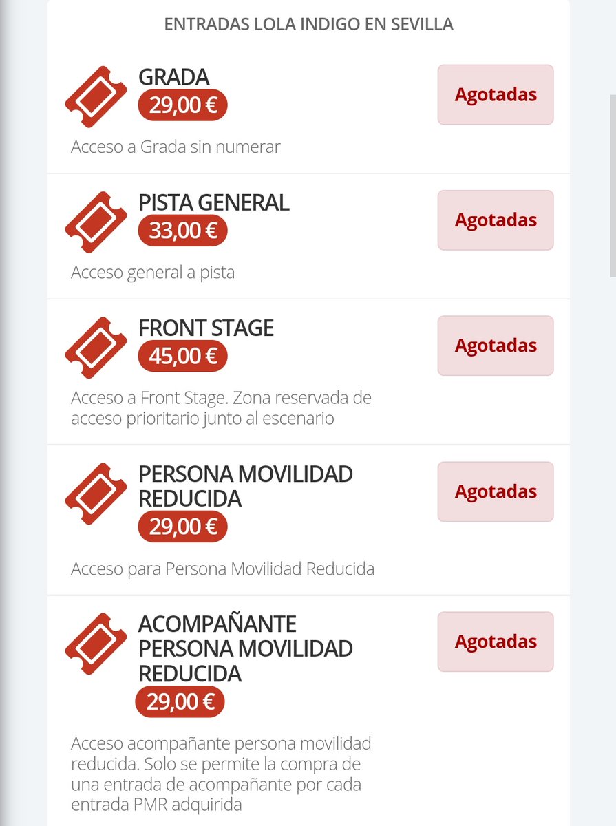 🎟️¡SOLD OUT!🎟️

Entradas agotadas para el fin de gira esta noche en Sevilla🔥