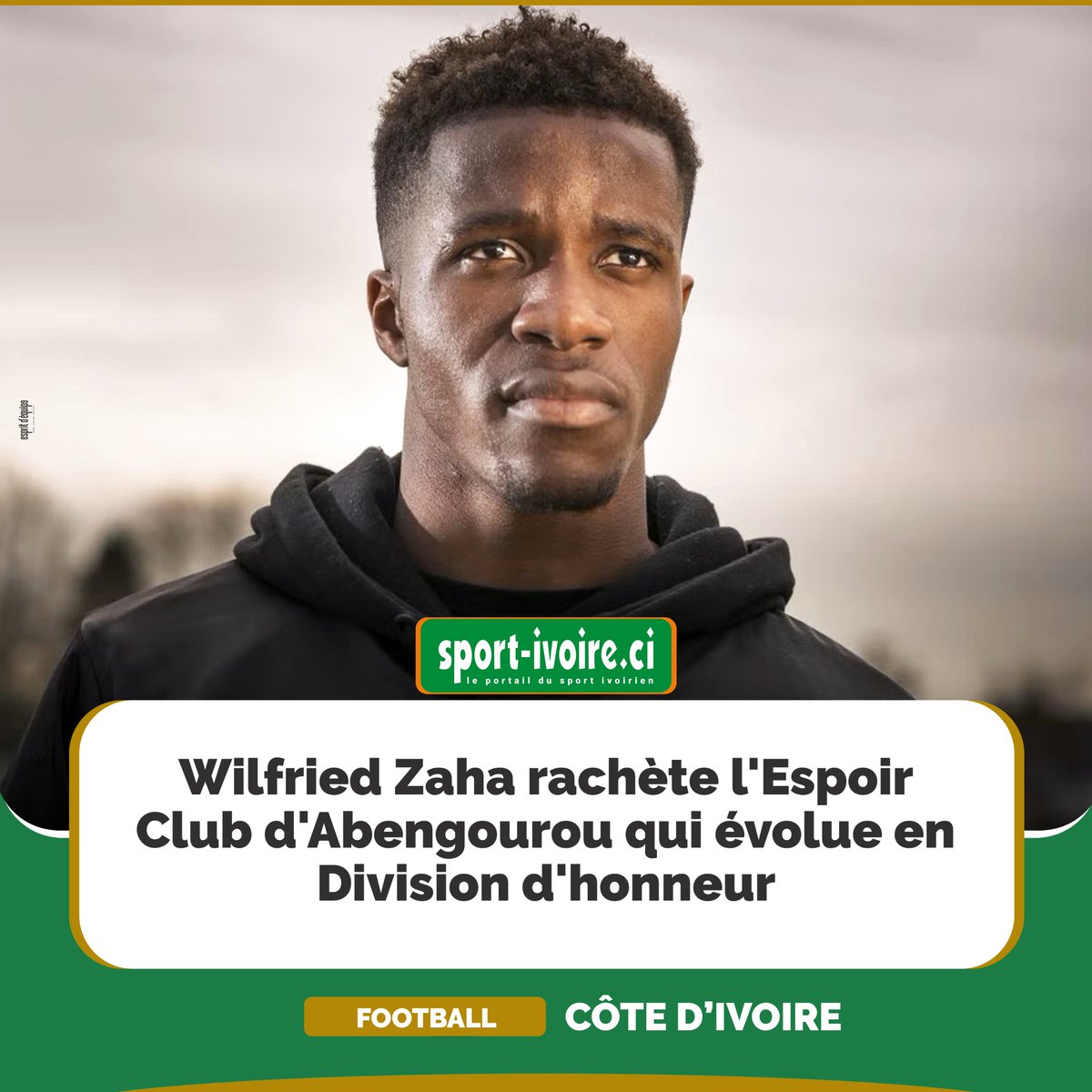 sport_ivoire1's tweet photo. Wilfried Zaha rachète un club de division d'honneur ivoirienne #sport #football #infofoot #SportIvoire #footci #elephants https://t.co/QQtnGHEGE9