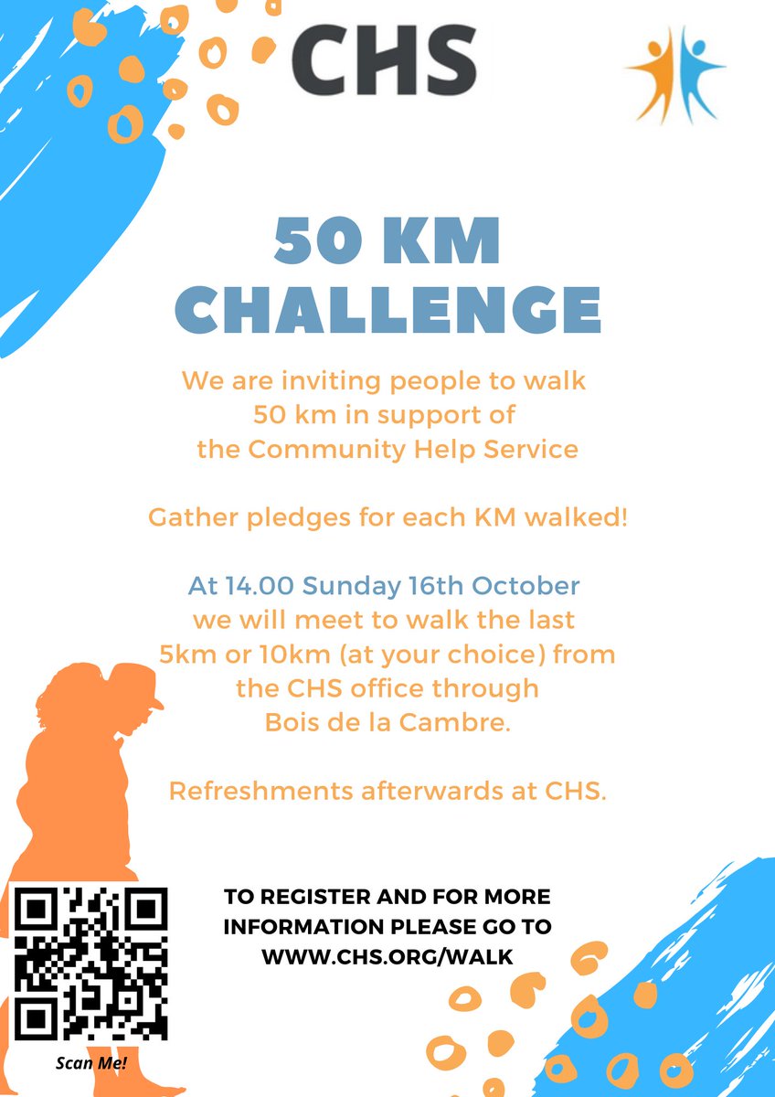 Walk to Support CHS! Start logging your KMs now and then join us on 16 October to complete your final KMs

Everyone who registers will earn an entry into a raffle for a special prize! Earn additional raffle entries by sharing our posts  by tagging CHS Belgium in walk selfies
