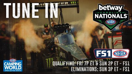 TracksideAJ's tweet image. This weekend @FOXSports has you covered for the @betway NATIONALS! Check out all the @nhra action as the Countdown continues. 

#NHRA #RacingRefresh