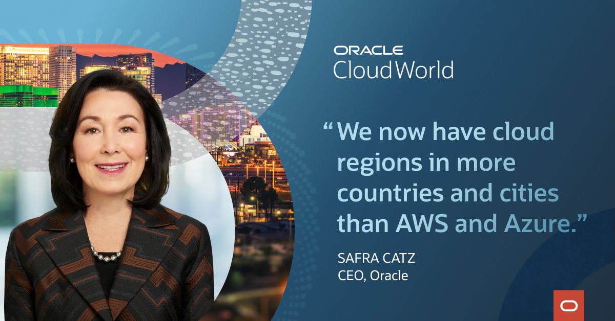 Learn how <a href="/Oracle/">Oracle</a>'s global cloud footprint can help you modernize your business at CloudWorld in Las Vegas, Oct. 17-20. social.ora.cl/6010MnUEI