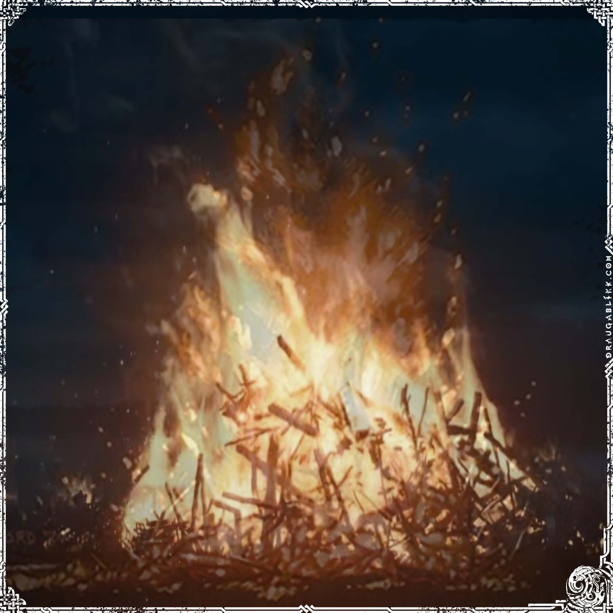 Draugablikk's tweet photo. What does “bon” in bonfire mean, and where does it come from? It is from Middle English and means bone, and has little to do with the French language. 

#Folk #Fire https://t.co/93hP7UUKtE