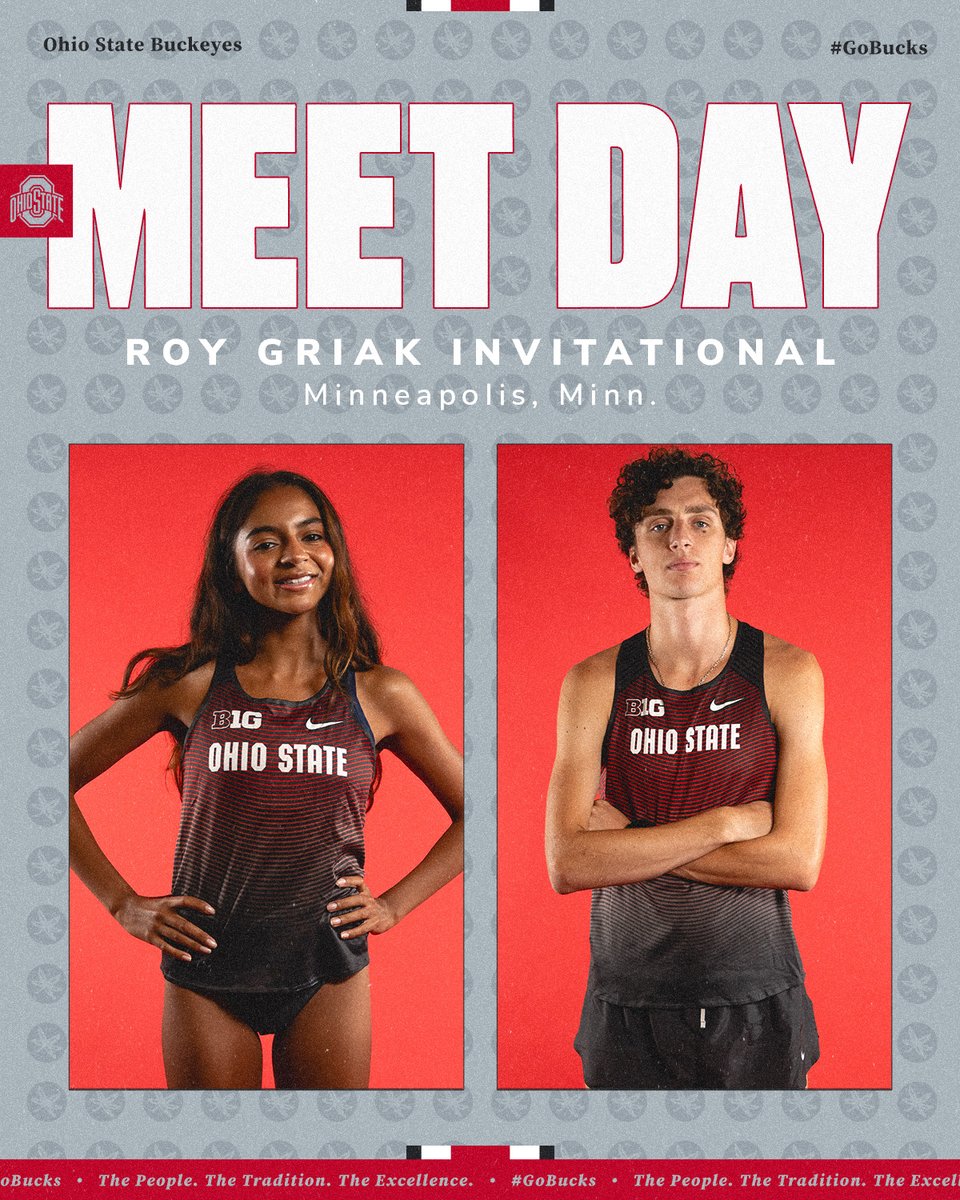 ❗ 𝙈𝙀𝙀𝙏 𝘿𝘼𝙔 ❗ 

🏃‍♂️ Men's 8K
🕰️ 11:30 am ET 

🏃‍♀️ Women's 6K
🕰️ 12:15 pm ET 

⏱️ Live Results live.pttiming.com/xc-ptt.html?mi…

#GoBucks