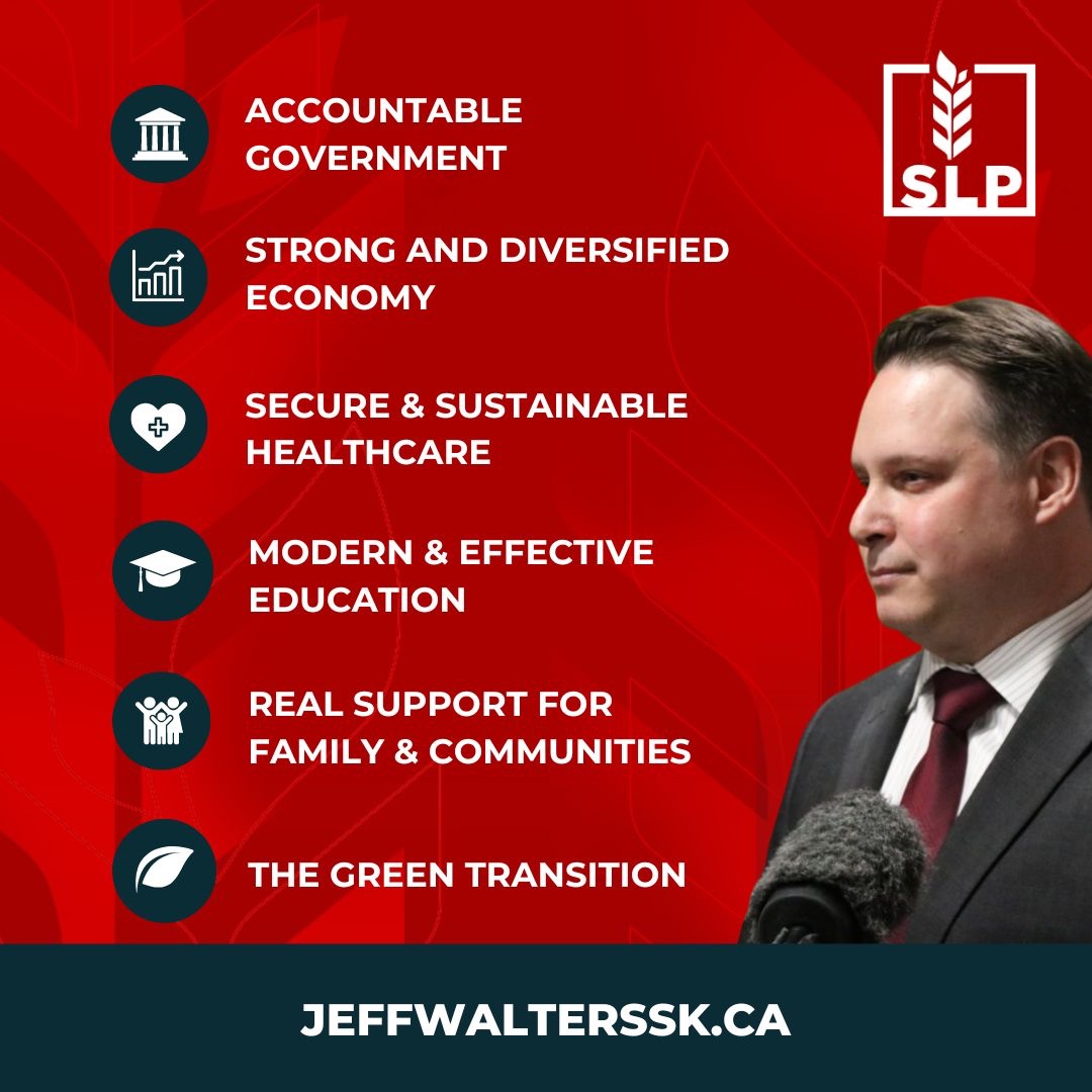 MY 6 PRIORITIES. 

I have a plan. It is laid out and filled with policy ideas. 
I challenge you to compare it to the competition. 

See My Priorities: jeffwalterssk.ca/priorities/

Winning For Meewasin
#SaskatoonMeewasin #SKpoli #VoteforChange #Byelection #SaskLiberals