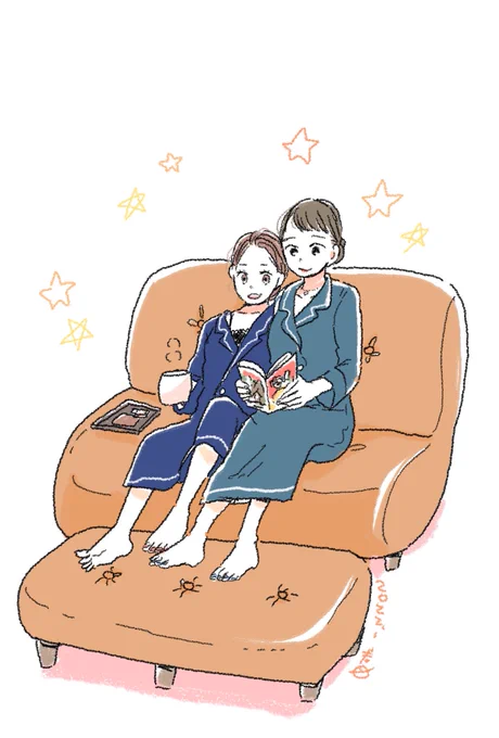 夜のお楽しみはこれから! #過去絵 