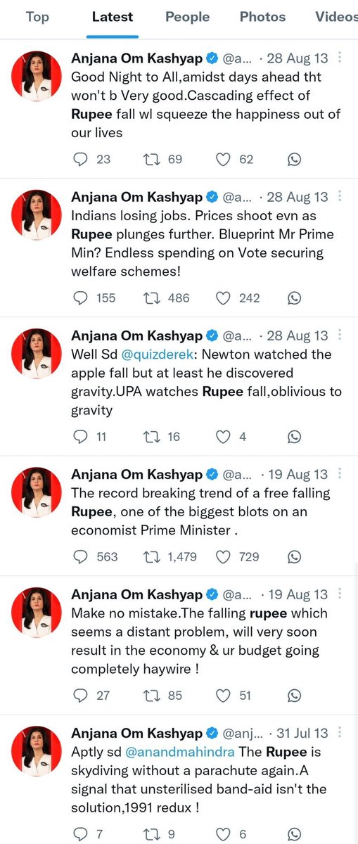 sauravyadav1133's tweet image. 2013 में एंकर साहिबा अगस्त महीने में जनहित के मुद्दे उठाया करती थीं