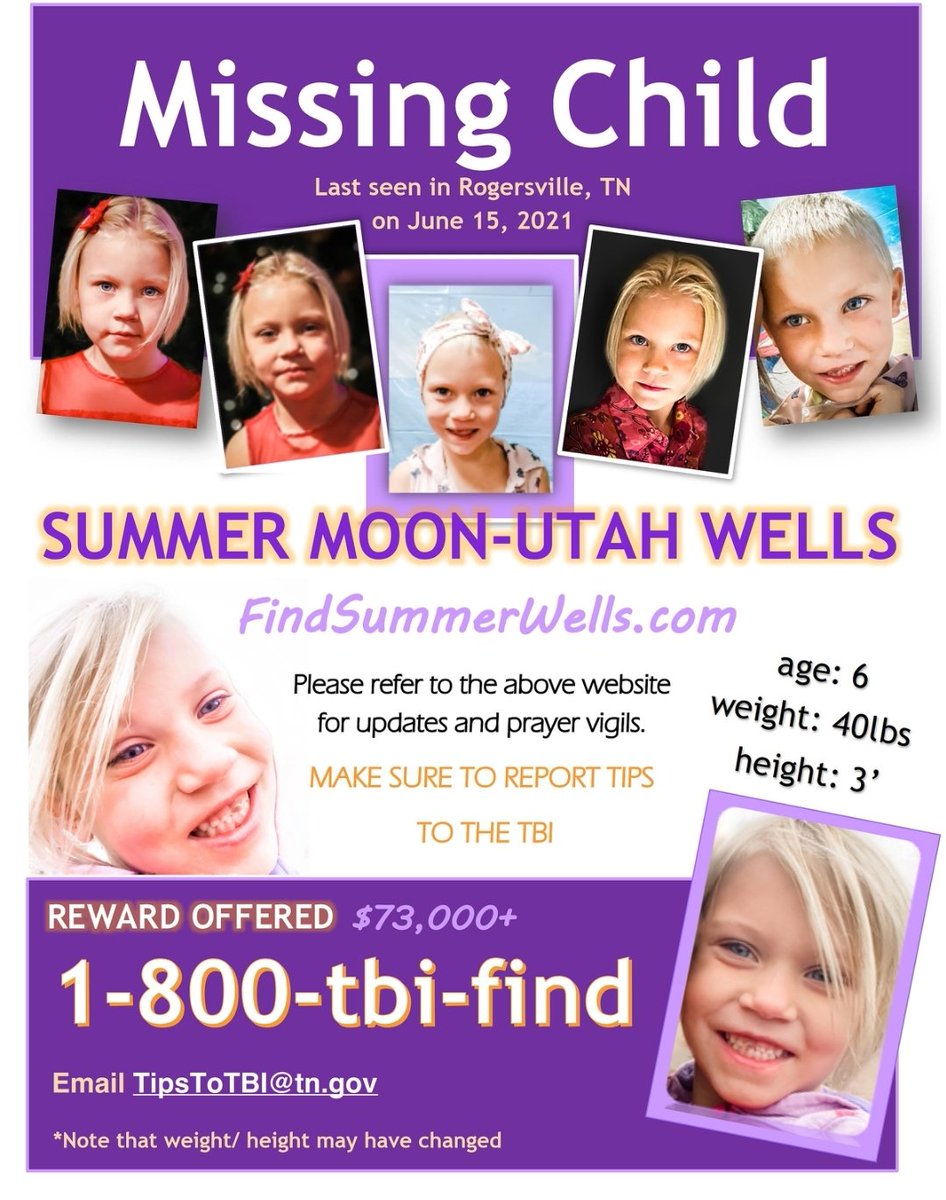 #SummerWells last seen #Rogersville #Tennessee 6•15•21   please keep sharing