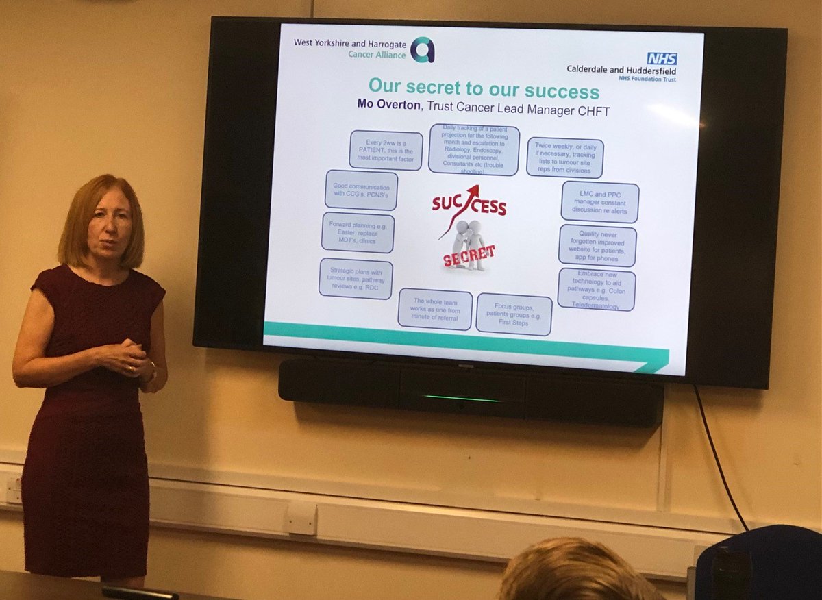 West Yorkshire and Harrogate Cancer Alliance (@wyhcanalliance) on Twitter photo 'Remembering the patient is at the heart of everything we do and why we do it': Mo Overton, Lead Cancer Manager <a href="/CHFTNHS/">Calderdale and Huddersfield NHS Foundation Trust</a> shares how personal commitment, team working + constant focus on what matters to patients supports improved performance at today's round table with <a href="/NHSEngland/">NHS England</a> 'Remembering the patient is at the heart of everything we do and why we do it': Mo Overton, Lead Cancer Manager <a href="/CHFTNHS/">Calderdale and Huddersfield NHS Foundation Trust</a> shares how personal commitment, team working + constant focus on what matters to patients supports improved performance at today's round table with <a href="/NHSEngland/">NHS England</a>
