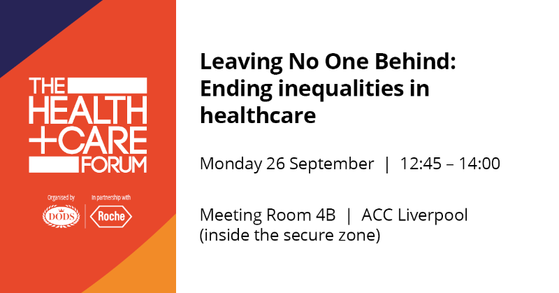 HC_Forum's tweet photo. 📉 Health inequalities are rife across the UK

Join @TaiwoOwatemi and @PauletteHamilto at #Lab22 as we discuss how to ensure no patient is left behind 

In partnership with @CR_UK @ILCUK, and @NeuroAlliance