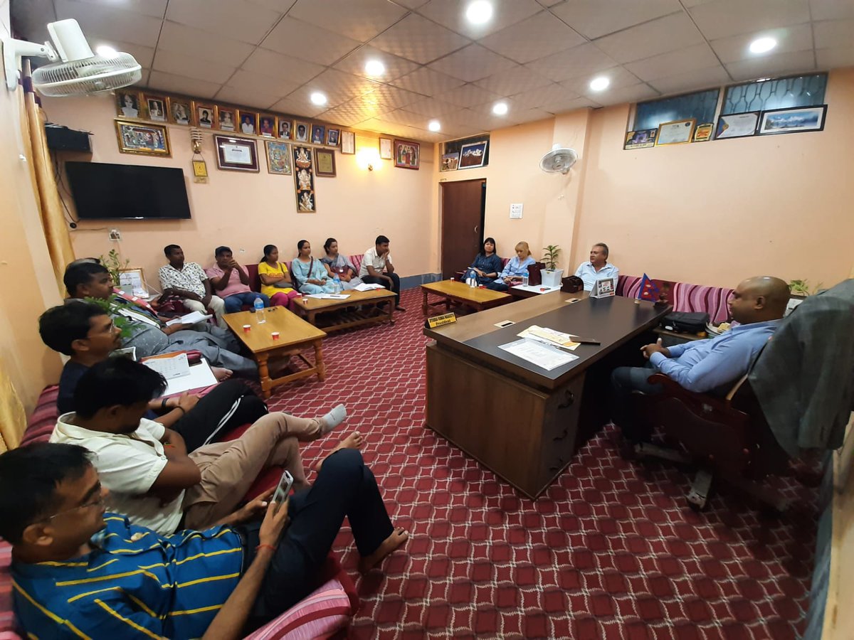 SudridhNURP's tweet photo. NURP team met with senior leadership of #JCCI to discuss about #businessenvironment in Janakpurdham, role of #privatesector in aiding #investment & #engagement to promote priority sectors & activate #PPDforum to create space for project innovation.
@UKinNepal #urbanresilience https://t.co/4fTzWePVqF