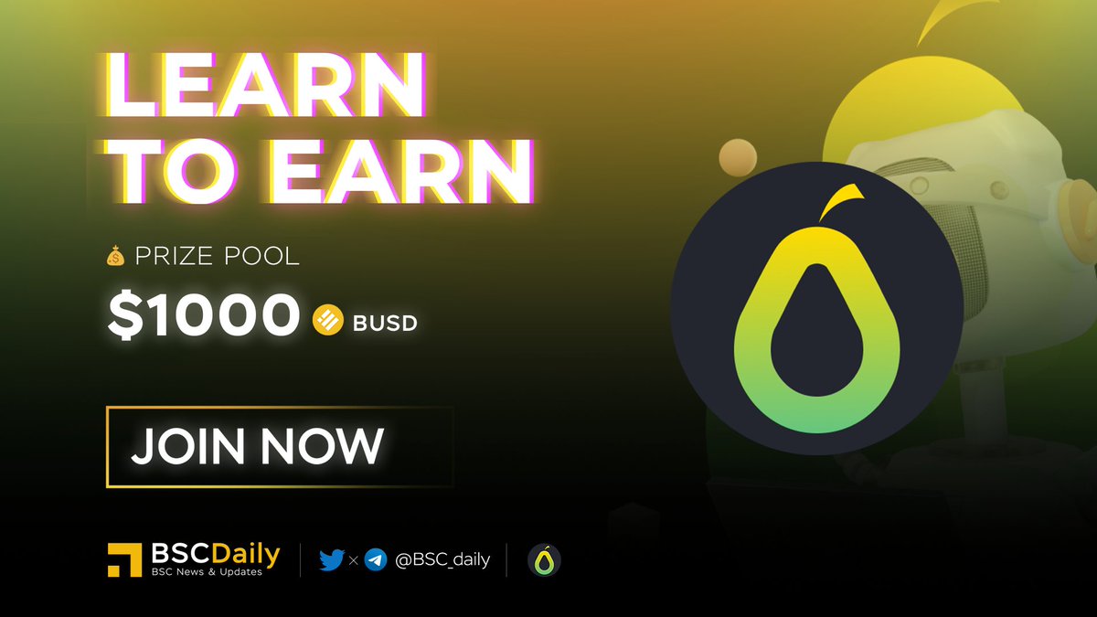 bsc_daily's tweet photo. 🔥 BSC Daily x @OfficialPearDAO 🔥

📢 Learn To Earn: NFT Marketplace Edition

🚨 How to win?👇 
     ✅ Like &amp; Comment this tweet
     ✅ RT &amp; Tag 3 friends
     ✅ Complete the quiz: https://t.co/LjaHlj6zhl

⏰ Duration: 7 days

#L2E https://t.co/tXNNSX4neX