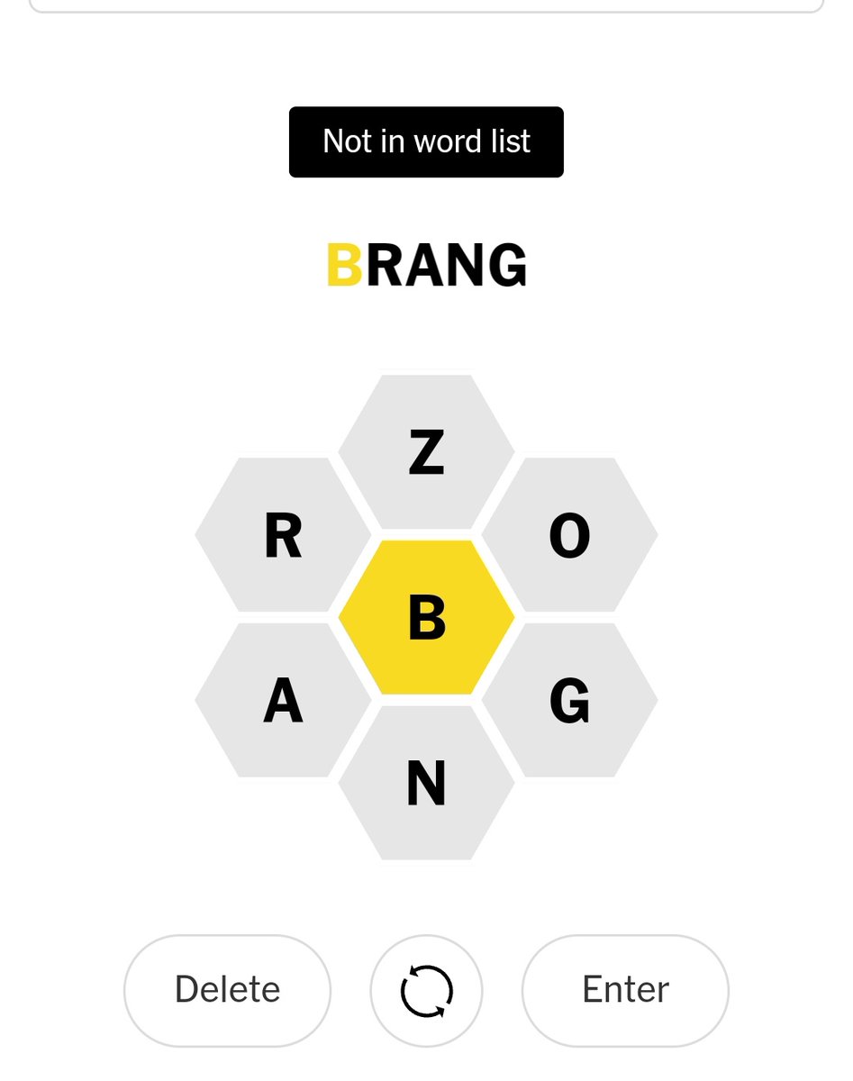 Not a Spelling Bee Word tweet media
