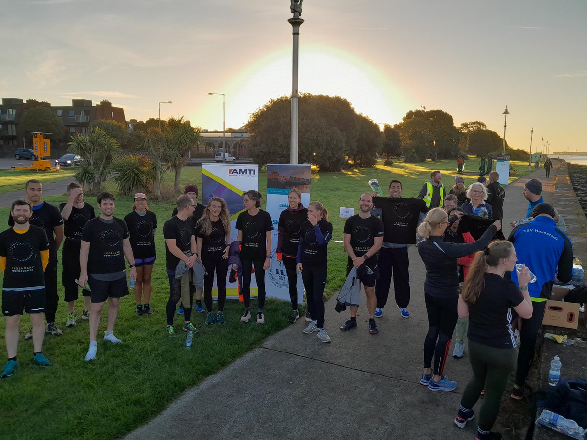 Congratulations to everyone who did the <a href="/ESMAC_society/">ESMAC</a> charity run this morning - you all look amazing in your #Vicon #Valkyrie t-shirts. #charityrun #biomechanics #ESMAC2022