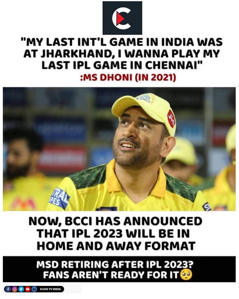 ClickTVIndia's tweet photo. Ms dhoni ❤️
.
.
.
.
.
.
.
#clicktv #clicktvindia #clicktvnews #clicktvmemes #rohitsharma #viratkohli #rishabhpant #indvsaus #cricketmemes #khurafati #newwebseries #dineshkarthik #icc #t20worldcup #t20wc #msdhoni https://t.co/FuYzGeeiMH