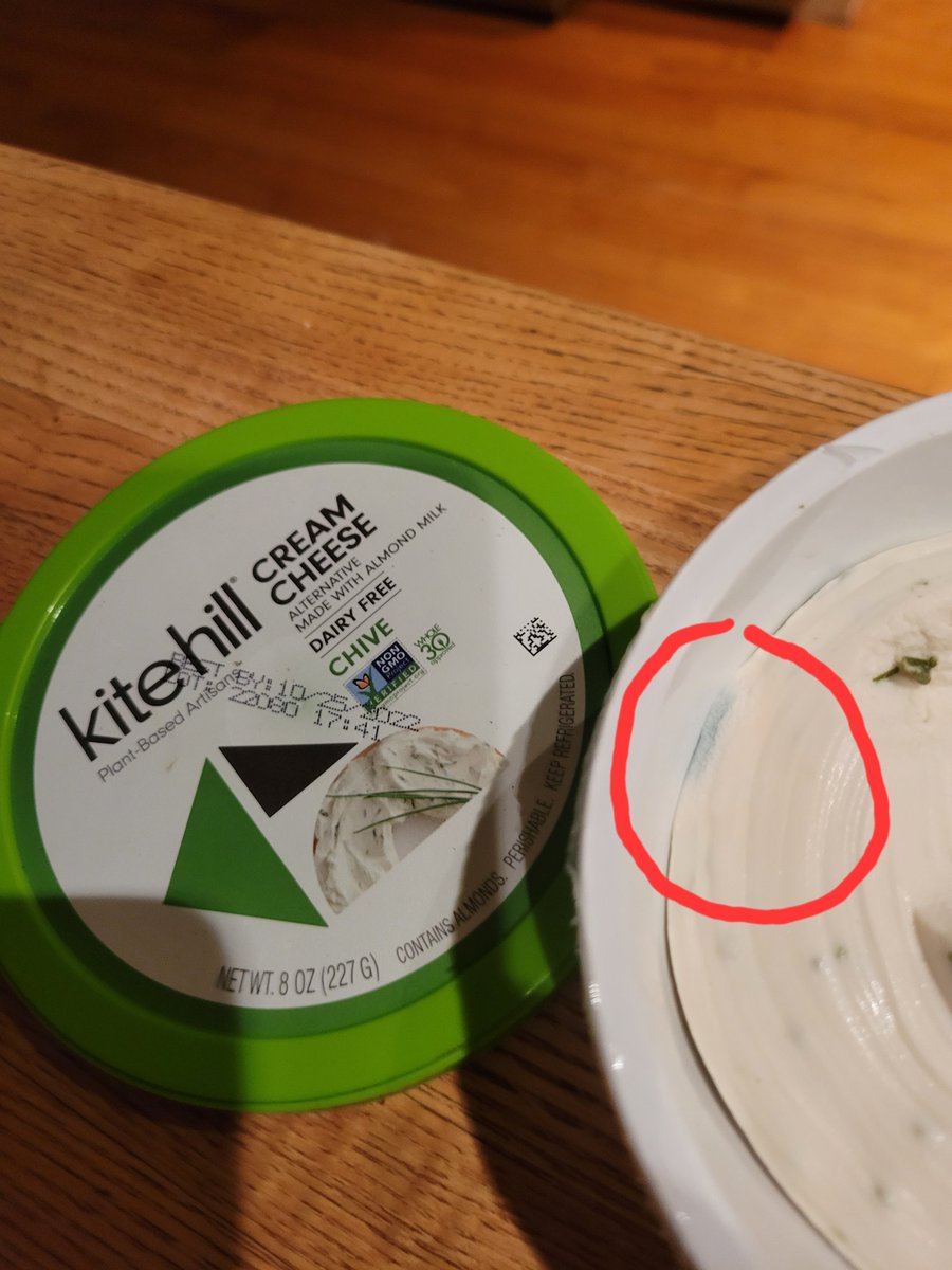 timisery's tweet photo. @KiteHillFoods sent me ANOTHER free coupon because yet ANOTHER batch had mold and here we are with ANOTHER moldy batch. @US_FDA
Should know. #Vegan #warning #mold https://t.co/SbZlPIzuOG