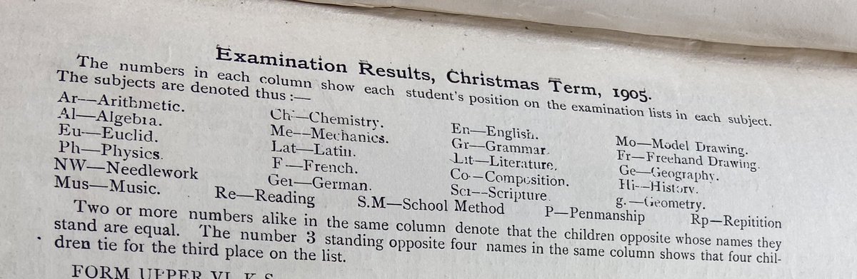 It might not be shocking that the subjects taught in 1905 aren’t necessarily the same as those taught in 2022! Do any surprise you? #Heckmondwike125 #History #SocialHistory