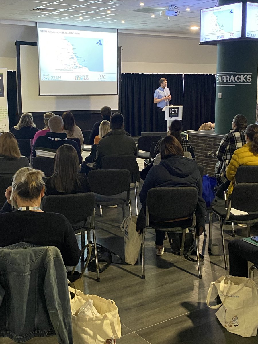 Great presentation from Josh ⁦<a href="/rtcstem/">STEM Hub</a>⁩ to teachers ⁦<a href="/ICTforEducation/">ICT for Education</a>⁩ in Newcastle today on how ⁦<a href="/STEMAmbassadors/">STEM Ambassadors</a>⁩ can support their teaching