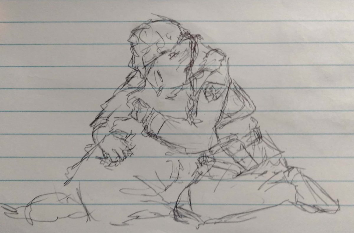 Currently busy irl but have some wips and some caricatures I drew at work 😄I think I was channelling some solid Tim Burton.
caricatures: dark and flop, cody and rhodes, peanut and butter
cute dark rhodes wip
and no context (hehe) angsty dark hugging butter
- pen and pencil