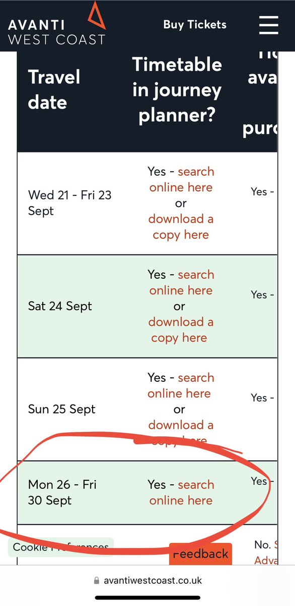 McrMermaid's tweet photo. @AvantiWestCoast is the timetable for Tuesday 27th confirmed or not? Your website is contradictory. My boss would like to know if I’m going to work on Tuesday 🤷‍♀️ Cc @AndyBurnhamGM https://t.co/6Ny6dfub04