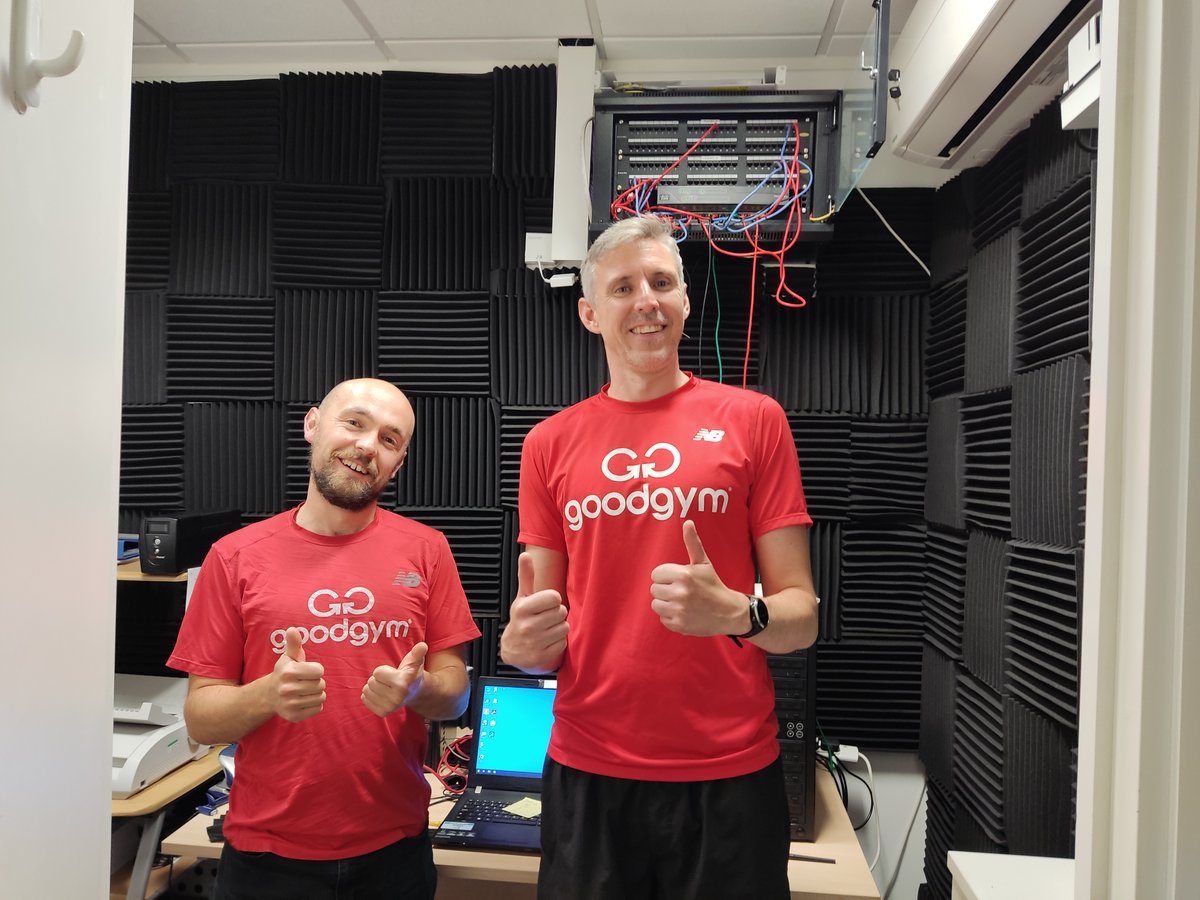 Mitch &amp; Ed from <a href="/GoodGymYork/">GoodGym York</a> made the MySight York Recording Studio come to life by affixing much needed sound proofing to the walls. This means that our recordings can be cleaner &amp; much more enjoyable for our listeners. Thank you for your energy-filled support! <a href="/goodgym/">GoodGym</a>