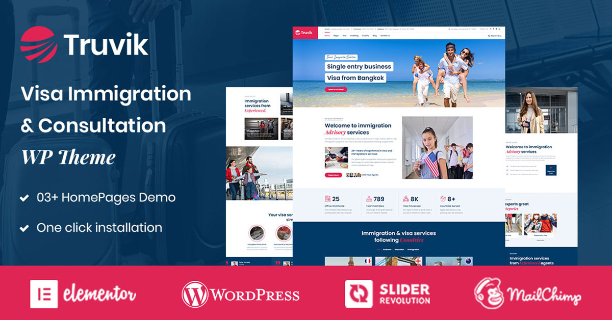 themetechmount's tweet photo. โ๏ธTHE BRAND NEW THEMEโ๏ธ
Truvik, Visa Consultancy Services. Click the link below๐
https://t.co/rd0XB2Z0LK
#webdesigndevelopment #html #htmlcss #visa #immigration #consultancy #wordpress #wordpressdesign #wordpresswebsite #Template #envato #elementor #visaimmigration #services https://t.co/9wYAdWlMCy