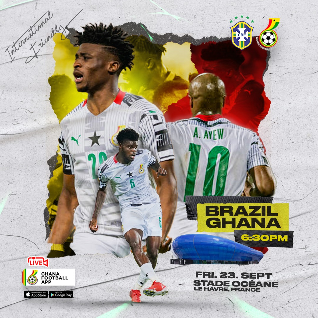 Please <a href="/ghanafaofficial/">🇬🇭 Ghana Football Association</a>  remind coach <a href="/fiifizard/">Gideon Kofi Nyamekye</a> and the technical team that, Ghana receives red card anytime we play Brazil since 1996. No repeatition this time