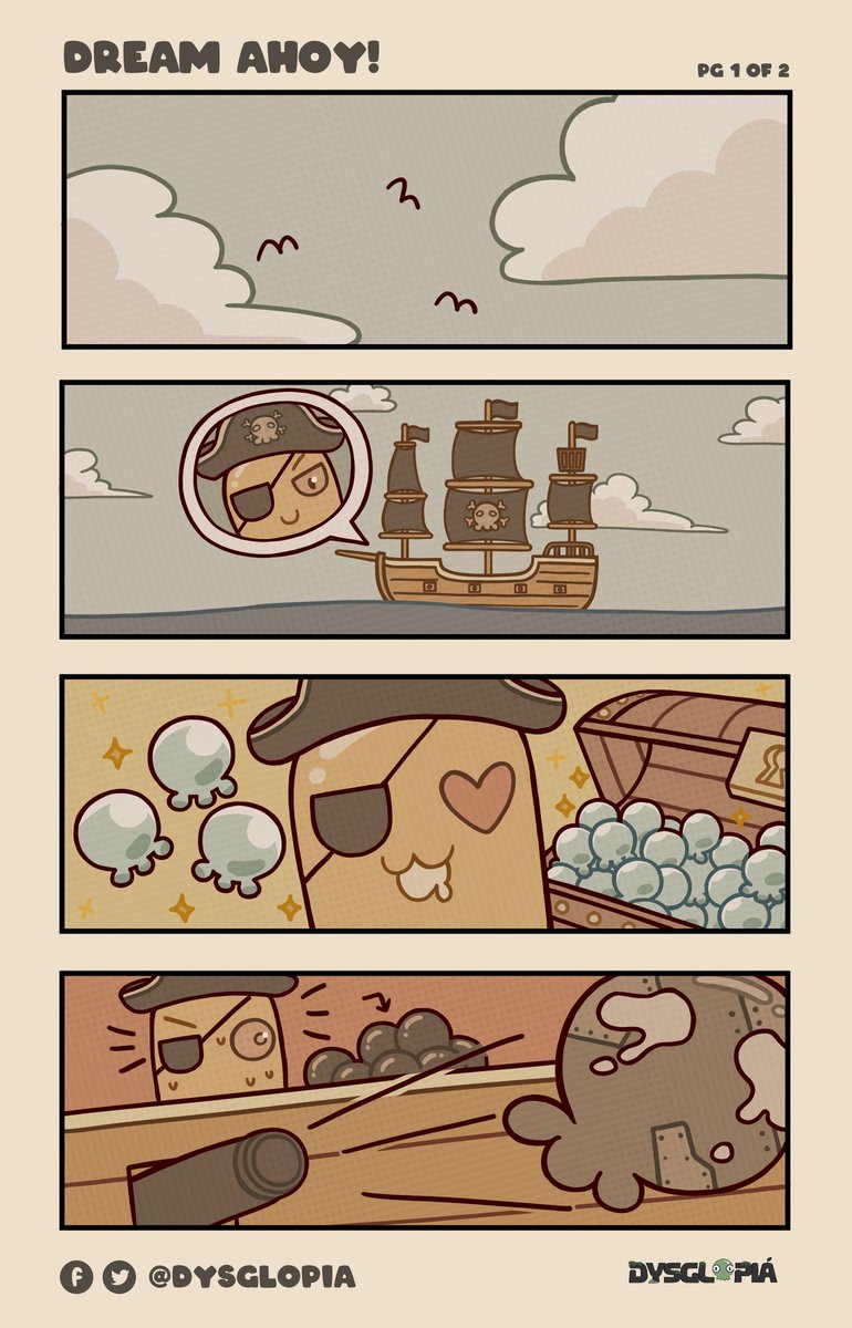 dysglopia's tweet photo. GLOOPTOONS: EPISODE SEVEN 👀💨

Gloop, the pirate, and his misadventures. ⚓Wow! The pirate Gloop's treasure chest is full of Gellies! However, instead of a cannonball, it accidentally fired the alloy gloop! Pirate Gloop was overjoyed because he had found treasure!

#Dysglopia https://t.co/98xEbtVk8o