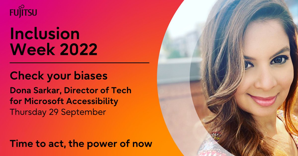 Fujitsu Defence (@fujitsu_defence) on Twitter photo How can we counter bias? The "Check Your Biases" interactive session led by <a href="/donasarkar/">Dona Sarkar</a>, Director of Tech for Microsoft Accessibility, will help us to learn how we can put systems in place to be more inclusive going forward. #NationalIncusionWeek How can we counter bias? The "Check Your Biases" interactive session led by <a href="/donasarkar/">Dona Sarkar</a>, Director of Tech for Microsoft Accessibility, will help us to learn how we can put systems in place to be more inclusive going forward. #NationalIncusionWeek