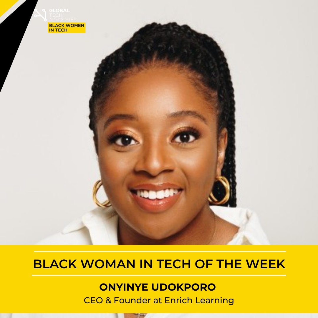 GTA_BWTECH's tweet photo. Meet our Black Woman in Tech of the Week, Onyinye Udokporo → CEO & Founder at Enrich Learning.
Onyinye is one of the UK's youngest education experts. She is also a proud advocate of Dyslexia and Neurodiversity.
#blackwomenintech #blackgirlmagic #afromagic https://t.co/c6oYfUhZK2