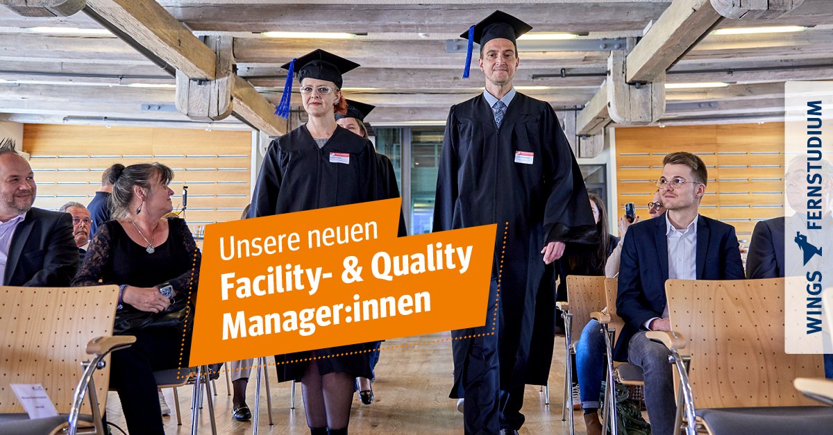 Wir gratulieren den Absolvent:innen unserer Master Quality- und Facility Management zum Abschluss. 🎉 Schön, dass wir uns noch einmal gesehen haben und mit euch euren Hochschulabschluss feiern konnten. Alles Gute für den weiteren Weg!