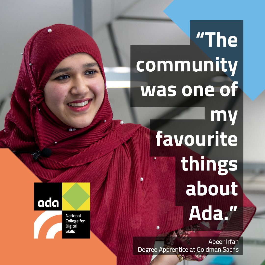 AdaCollege's tweet photo. It is always good to hear from our former students and hear how they are progressing with their tech futures. If you are a former Ada student, we would love to hear from you. 

#AlwaysAda #Techfutures #SixthForm https://t.co/VjT1wAU4Di