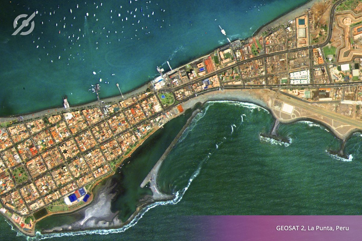 geosat_space's tweet photo. #GEOSATSeries β #LEISURE - #LaPunta is a tip-shaped peninsula located in #Peru, that stands out from the rest of the province of #Callao, hence its name.
#GEOSAT2 #monitoring #SatelliteImagery #HappyFriday https://t.co/Amk1Y0csas