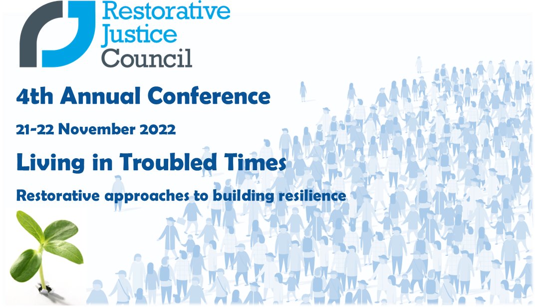 RJCouncil's tweet photo. There is still time to submit an abstract for our 4th Annual Conference! This year our theme is 'Living in Troubled Times - Restorative approaches to building resilience.' Find out more about our conference programme and submit your abstract at https://t.co/9xQ3R6Ekpc https://t.co/wuIMbaHRRG