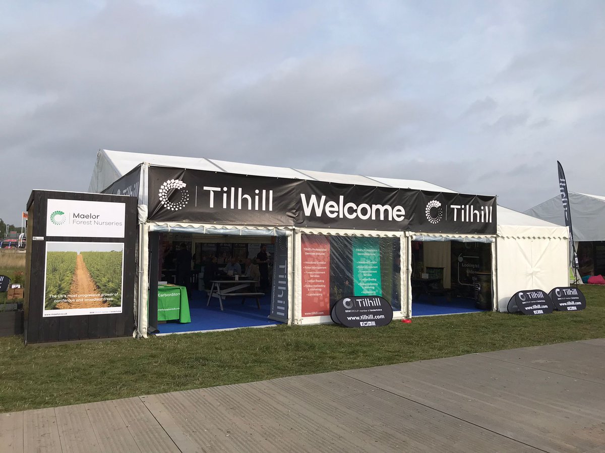TilhillForestry's tweet photo. We are at the APF show today. Come along and visit us at stand A6 and meet the Tilhill team.

#APF2022 #forestry #timber #trees #woodlands #forests #woodlandcreation #ukforests https://t.co/AUR8n32s7M