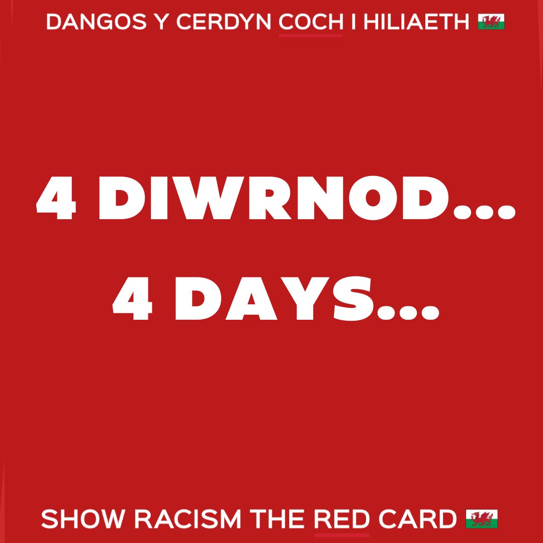 theredcardwales's tweet photo. Grymuso pobl ifanc i daclo hiliaeth........ Prosiect cyffrous yn dechrau yng Ngogledd Cymru mewn 4 diwrnod!
 
Empowering young people to tackle racism.... Exciting project launching in North Wales in 4 days! 

#ShowRacismtheRedCard 🔴 
#DangosYCerdynCochiHiliaeth 🔴 https://t.co/Rd4aDsz9KH