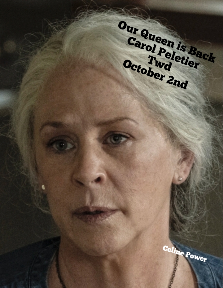 CelinePower2's tweet photo. And just like that our Queen Melissa McBride is back returning as Carol Peletier in The Walking Dead October 2nd
@mcbridemelissa @WalkingDead_AMC @AMCPlus @angelakang
#melissaTWDMC #twdreturns #CAROLPELETIER #finaleightepisodes https://t.co/xro793aKBT