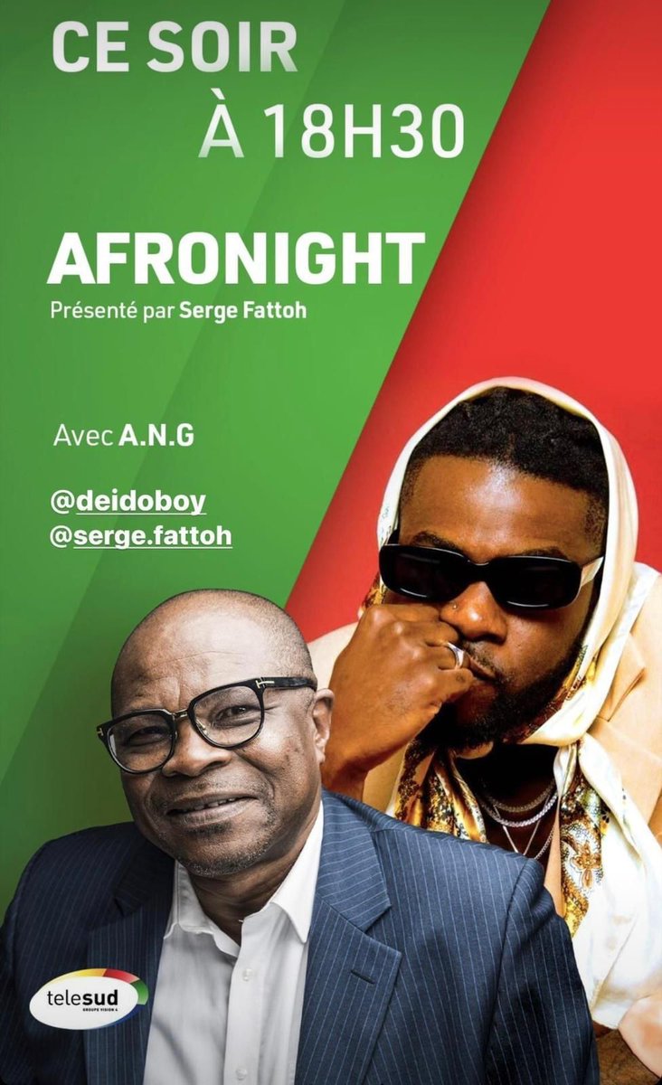 Lefiltre_Mag's tweet photo. Lauréat d'un disque d'or, auteur de plusieurs productions A.N.G est venu à Telesud, présenter "O bi te O bi" et "Mo Té", les deux premiers extraits de "Original Deido Boy". 

 📺 Ce soir à 18h30, Afronight⎮En direct sur https://t.co/Ed1tKPOjgZ https://t.co/v3lm0kjNRq