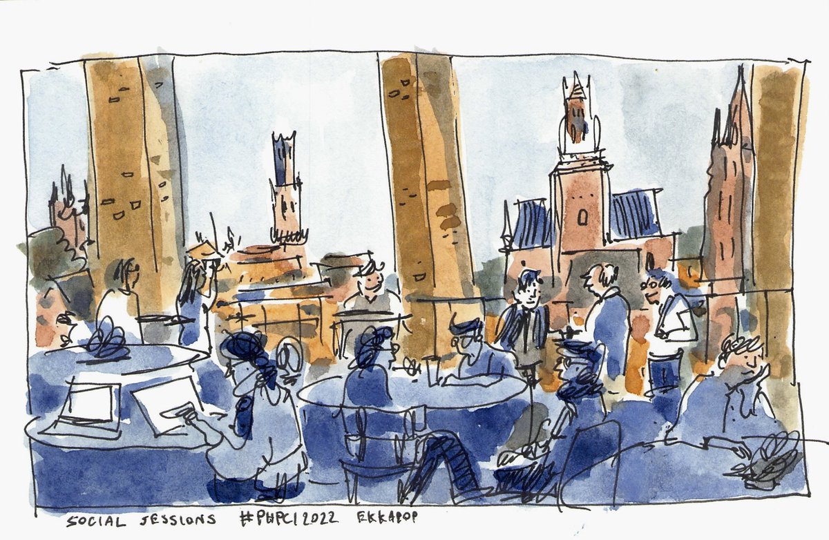 Ekkapop's tweet photo. Lifes in conference. The sketch artwork table gallery, 3rd floor, will close at 13.30 #PHPCI2022 https://t.co/Y7jmkPKeBE