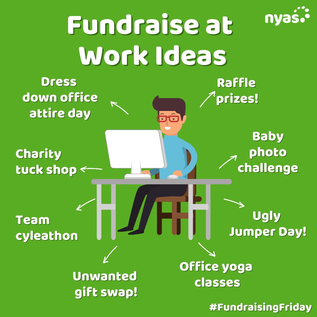 NYASServices's tweet photo. Happy #FundraisingFriday 💰

Are you looking for a charity to raise money for at work next month? Choose NYAS! 😁

Learn more ➡ https://t.co/AnJPkdeuYD

#corporatefundraising #socialresponsibility #makeachange #fudnraiseatwork https://t.co/QiVYJdJkqL